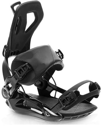 VMDVBNA Fixations Snowboard Fixation de Snowboard avancée à dégagement Rapide, matériau en Nylon Haute résistance avec Fibre de Verre(Black,S(36-38))