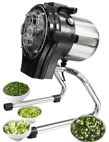 Commercial Machine,Commercial Vegetable Cutter, Electric Vegetable Shredded Cutting Machine with 1-5mm Thickness Adjustable, 6000RPM High Speed, Removable Cleaning,110CL