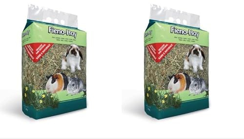 Padovan – Fieno Hay. Alimento per conigli nani, cavie e cincillà 1kg. Kit n2 pezzi