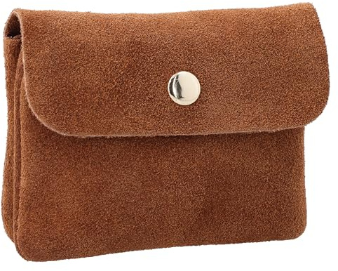 Gusti Leder Geldbörse Maite - Aufbewahrungstasche Portemonnaie Geldbeutel Organizer klein Ledertasche Damen Hellbraun Leder