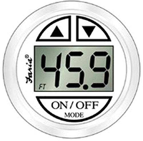 Faria - 3003.3649 13151 Dress Depth Sounder (in-Hull Mounted Transducer) SN2010-2, White