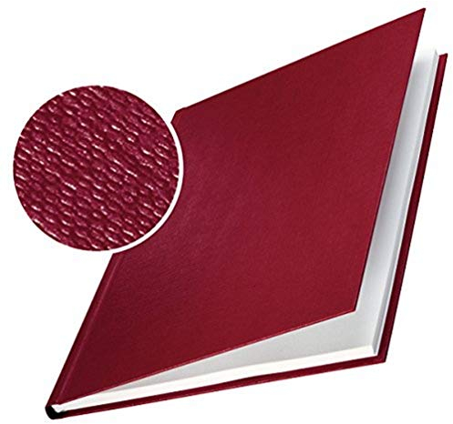 Leitz 73920028 Buchbindemappe impressBIND, Hard Cover, A4, 10,5 mm, 10 Stück, bordeaux