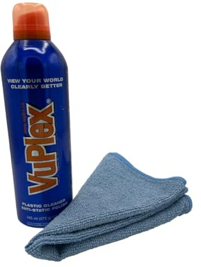 VuPlex Flasche 375gr. | Kunststoff Reiniger-Politur und Kunststoff-Beschichtung incl. Microfasertuch