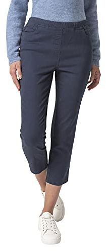 Damart Pantacourt enfilable Pantalon, Bleu (Marine 08130), W44 (Taille Fabricant:54) Femme