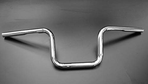 GZM Manubrio Apehanger Bad Basso 1 (25MM) Cromato Universale x Moto Harley Custom Bobber Chopper
