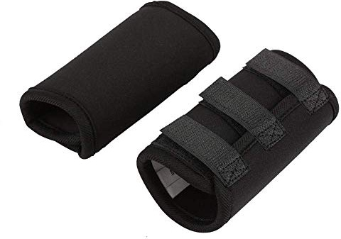Hundekniebandage Vorderbein, Beinorthese für Arthrose & Verletzungen - Karpalstütze, Ellbogenschutz mit Neopren, stabil & atmungsaktiv - Größe M, Schwarz (1 Paar)