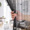 AIZESI 1PCS Beads Curtains Crystal Curtain Tassel Beaded Door Curtains Room Divider Beads Doorway Curtains 90x200cm String Curtains Screens 1PCS Doors String Beaded Curtain Black Crystal Door Curtain