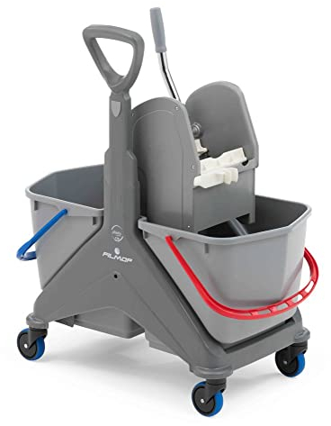 Carrello lavapavimenti Filmop OneFred 2 secchi lt.25 strizzatore professionale ideale pulizie grandi ambienti.