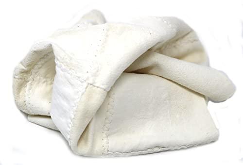 fiXte Petite peau de chamois naturelle pour nettoyage de voiture et van - 30 cm x 30 cm