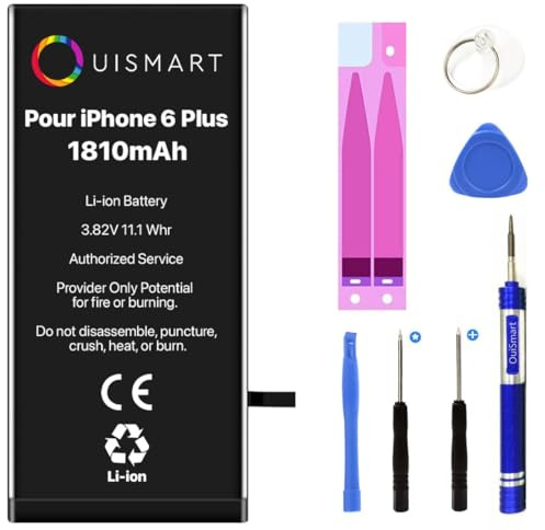 OuiSmart® Batterie DE Remplacement pour IPHONE 6 Plus avec ADHESIF 2915MAH
