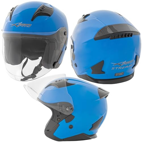 Jethelm Motorrad Offen Visier Roller Kratzfest Urban ECE 22-06