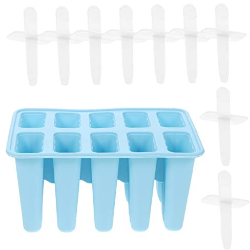 DECHOUS 10cuadrículas Moldes De Silicona Para Helados De Fabricador De Para Adultos Sin Fácil De Desmoldar Para Verano
