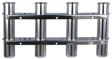 KAKAK Marine Grade 316 Stainless Steel 4 Tube Fishing Rod Holder Rack For Yacht Boat Stora Organiser Accessories