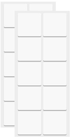 sourcing map 20 puntos de cinta adhesiva de doble cara, nano puntos adhesivos de dos caras para pared, adhesivos cuadrados transparentes de montaje extraíble, sin rastro, para manualidades, decoración