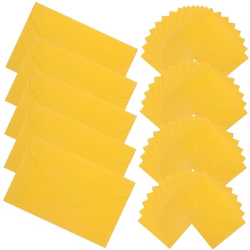 SHOWERORO 100 Stück Kartenumschläge Elegante Umschläge Dekorative Hochzeitsumschläge Für Einladungen