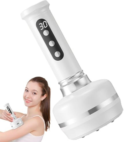 Macchina Per Coppettazione - Ventose Ad Aspiro Per Sollievo Muscolare | Strumento Massaggiante Elettrico Ricaricabile Con 3 Livelli Regolabili Per Recupero Muscolare, Infortuni Sportivi, Rimodellament