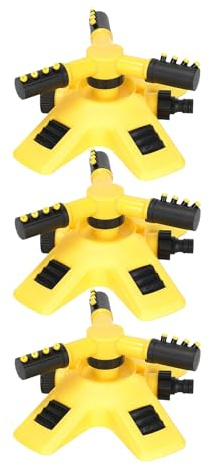 Irrigatori Per Giardino, 3 Pack Irrigatori Per Prato, Irrigatore Automatico Per Prato, Attacco Per Irrigatore Per Tubo Da Giardino, Irrigazione Con Spruzzatore Rotante A 360 Gradi
