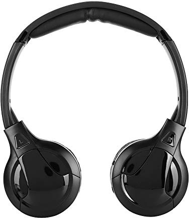 Ausla Auriculares Estéreo Infrarrojos Inalámbricos, Diseño Liviano Plegable Sonido Clara para Sistemas de DVD de Automóviles