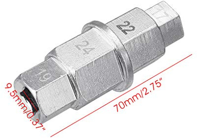 Random Color Motorcycle Wheels Hex Key Spindle Wrench Tool 3/8 Drive 17 19 22 24mm Disassembly Wrenches Hand Tools