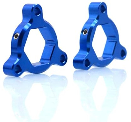Clynex For, for YZF R6 YZF-R6 YZFR6 1999-2004 2006 2007 Moto 17mm CNC in alluminio Forcella ammortizzata Regolatori di precarico Regolatore del tappo superiore della forcella della bici(17mm Blue)