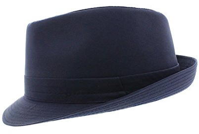 votrechapeau - Chapeau Trilby - Petit Bord - Cosenza - Bleu Marine - Tour de tête 54