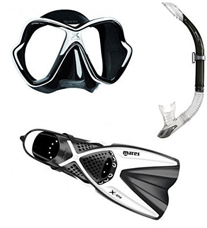 Mares snorkelset med X-One + X-Vision + Sailor, storlek 35-47 (vit, M/L (39-43))