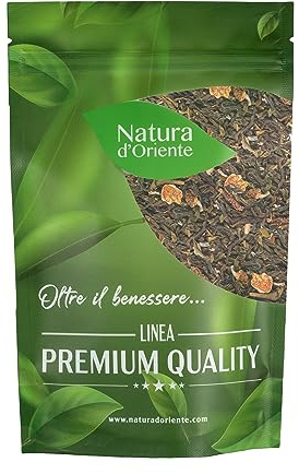 NATURA D’ORIENTE Tè Verde Lavanda e Vaniglia 100g – Con Tè Verde Chun Mee e Jasmine, Scorze Agrumate e Fiori – Infuso Floreale e Morbido – 100% Naturale