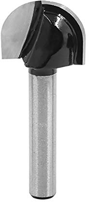 BOZONLI 6mm de Mango fresas de punta redonda para carpintería, Redondo Nose Cove Core Box Router Bit (3/4 pulgadas, 19mm)