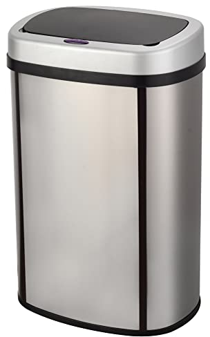 KITCHEN MOVE Cubo de Basura de Cocina automático 58 L Majestic Silver