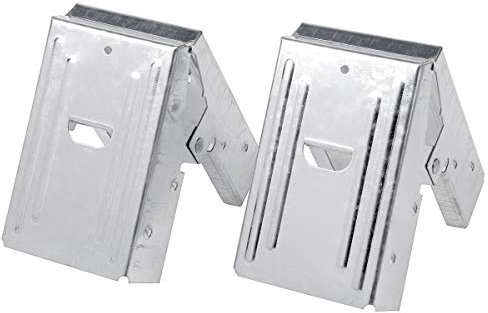 ZOYOSI 2Pcs Carpentry Clip Sawhorse Bracket Steel Clamps Fuller Tool Riveted Woodworking