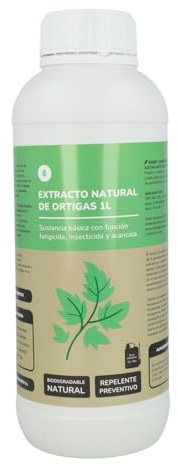 PLANETA HUERTO | Triple Acción Bio Extracto de Ortiga 1 L – Insecticida, Acaricida, Fungicida y Fitofortificante Natural para Huerto, Jardín y Plantas de Interior/Exterior