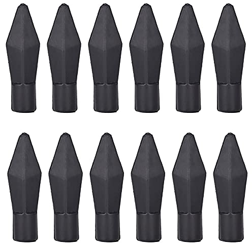 ANCLLO Pfeilspitzen aus weichem Gummi, zum Üben von Bogenschießen, 12 Stück