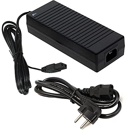 L46CS 120W Spannungswandler 230V auf 12V DC 10A Adapter mit EU-Stecker – Netzteil für Auto-Kühlschrank, Kompressor-Kühlbox, Navi und 12V-Geräte mit 2-Pin-Anschluss