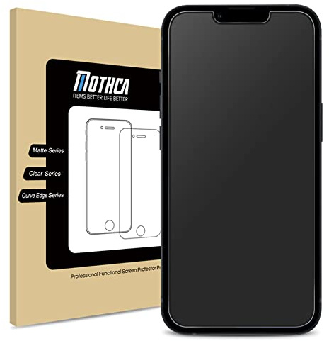Mothca Matte Screen Protector for iPhone 13 Mini, 9H Tempered Glass Matte Anti-Glare & Anti-Fingerprint, Bubble-Free Installation (1 PCS)