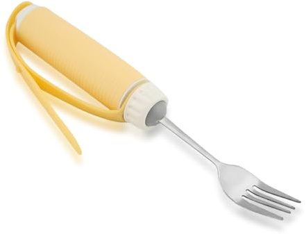 Joyzan Ustensile Parkinson, Personne âgée Souffrant Lesté Tremblement Arthrite Maladie Parkinson Handicapé Couvert Aide Cutlery Prise Antidérapante Faible Handicapée Cuill Fourchette Patient Rotatif