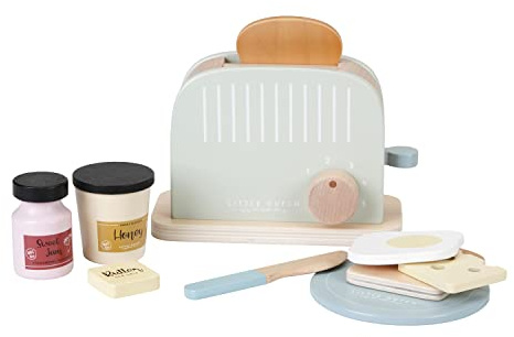 Little Dutch FSC Holz Toaster Set 10-teilig (Mehrfarbig)