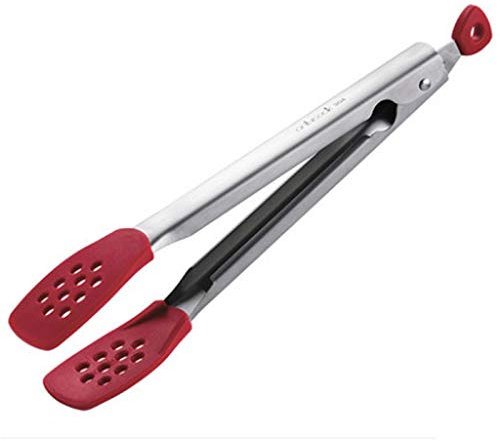 RTHGTFQZ Pinze Cucina 304 Clip Barbecue in Acciaio Inox Adatto for Barbecue familiare, in Silicone Resistente ad Alta Temperatura Anti-scottatura, Nero, Rosso Dimensioni: 4.5 * 29 cm (Color : Red)