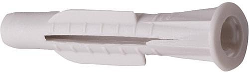 Chevilles universelles avec embase 6 x 38 mm, 100 pcs