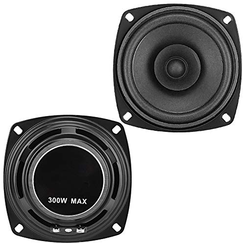 Altavoces Coaxiales de Coche 4 Pulgadas 300W 12V Alta Fidelidad Estéreo Automáticos para Vehículo