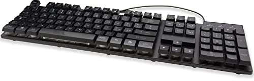 SIMPLETEK – Tastiera da Gaming Colorata Cablata PC Fisso a Membrana | Nera, RGB, USB