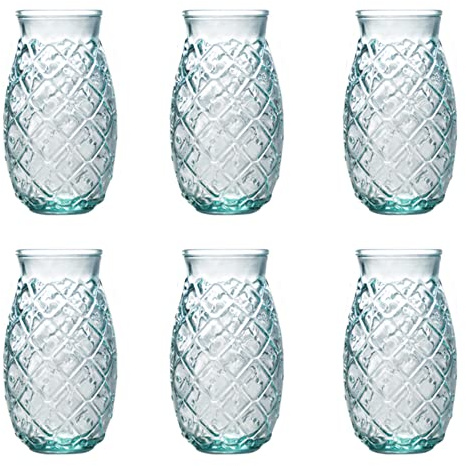Happy Deko 6x Cocktail Glas Ananas Longdrink Gläser 700ml Trinkgläser (2360)