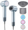 Bestauty Asciugacapelli Ionico[200 Milioni di Ioni Negativi]Phon Capelli[Motore Senza Spazzole 110.000 Rpm]Phon Capelli Professionale[2 Ugelli Magnetici]Ideale per la Casa, Salone e Viaggi,Blu Argento