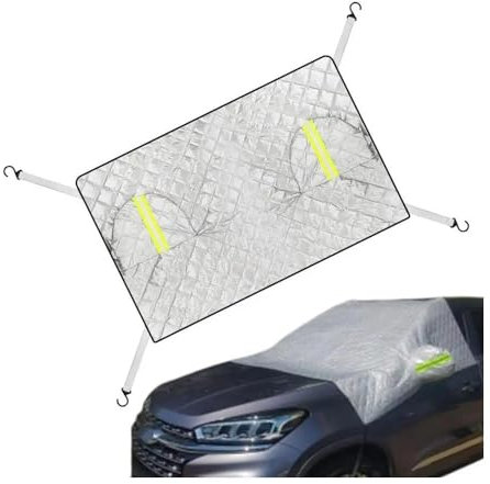 Scheibenabdeckung Auto Ultradicke Große Auto-Windschutzscheiben-Abdeckung Auto-Windschutzscheiben-Eis- Und Schnee-Abdeckung Faltbare Sonnenschutz-Abdeckung Abdeckung Windschutzscheibe(Off Road Type)