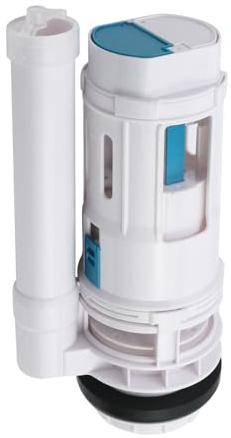T Tulead Toilet Flush Valve Dual Flush Valve Toilet Repair Kit Toilet Tank Parts 8.27 Height, 2.3-Inch Drain Hole, Fit for 2-Piece Toilet (Not for One Piece Toilet)