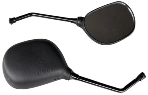 KKMNAIF Motorrad-Seitenspiegel Motorradspiegel Für Ya&ma&ha Für YBR125 2010–2015, M10-Schraubgewinde, Links, Rechts, Rückspiegel Motorrad Spiegel