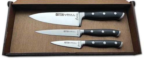 Quttin BULL Set 3 Cuchillos Cocina Profesionales