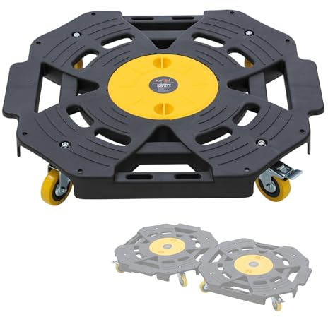 KATSU-Werkzeug-Reifendolly – 136 kg (300 Pfund) Kapazität, anschließbar, robuster Rollwagen für Reifen, Räder, bewegliche Möbel und mehr (63,5 x 63,5 x 11,5 cm)