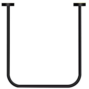 Barra de cortina flexible para probador, divisor de esquina de vestuario de metal para baño, bañera, guardarropa, vestidor