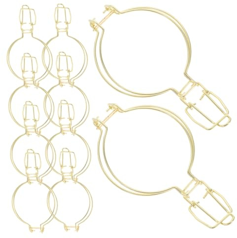 EXHUMKY 10pièces Boucles Acier Inoxydable pour Bocaux Verre Type Abeille Fermeture Étanche Simple à Utiliser Loquets à Fil Robustes pour Conservation Miel Et Usage Domestique