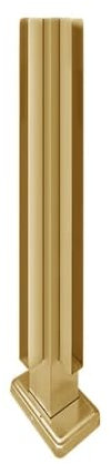 RAABYU Poteau de Garde-Corps en Verre doré, Poteau de Balustrade intérieure en Verre, Supports de Panneaux de Verre pour colonn